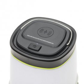 Ozark Trail 2000 Lumen Rechargeable LED Lantern with Qi Wireless Charging Pad, Green & Gray