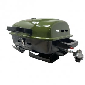 Ozark Trail Portable Table Top 1 Burner Camping Gas Grill with Interchangeable Griddle Plate, 10,000 BTU