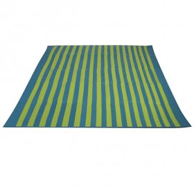 Ozark Trail Lightweight Turquoise/Green Beach Mat with Carry Straps, 70"x70"