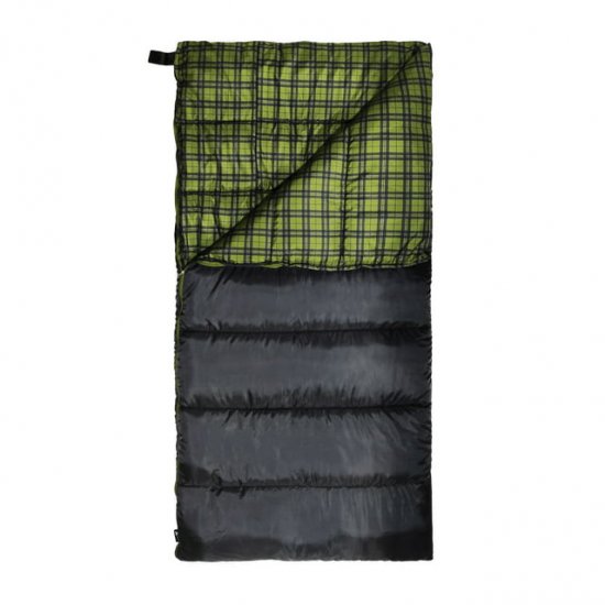 Ozark Trail Oversized 30-Degree Cool Weather Rectangular Sleeping Bag, Gray, 40\"x80\"