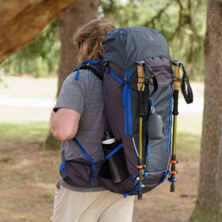 Ozark Trail Adult Unisex 65 Liter Backpacking Backpack, Gray