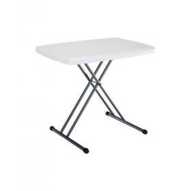 lifetime 28241 folding personal table, 30 by 20 inch, white