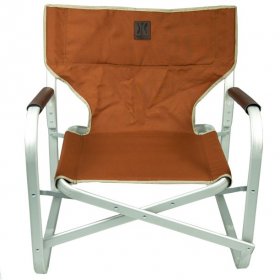 Kijaro Anza-Borrego Orange Repreve Fabric Native Adult Low Pro Director's Camping Chair