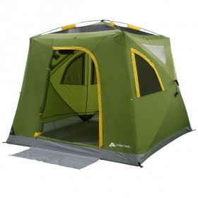 Ozark Trail 4-Person Instant Tent Pop-up Hub Tent, Green, Dimensions: 8'x8'x80", 23.23 lbs.
