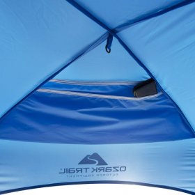 Ozark Trail Sand Island 7.5' x 7.5' Sunshade Beach Tent, with UV Protection and Hidden Pocket