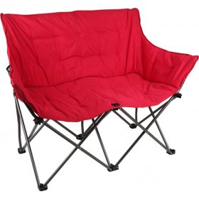 Ozark Trail Camping Love Seat Chair, Red