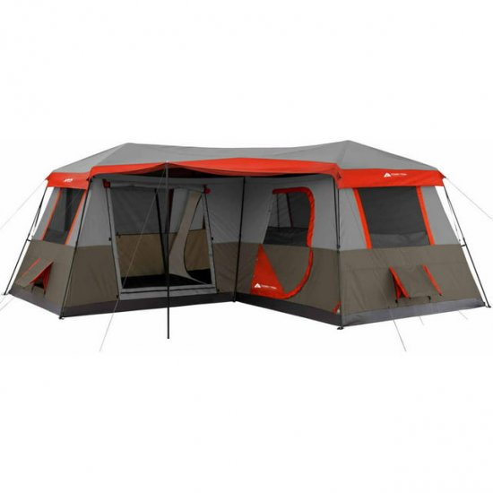 Ozark Trail 16\' x 16\' Instant Cabin Tent, Sleeps 12, 55.2 lbs
