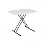 lifetime 28241 folding personal table, 30 by 20 inch, white