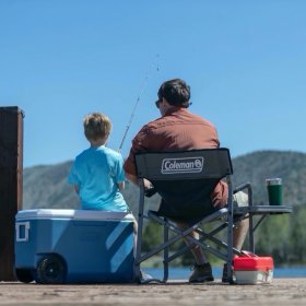 Coleman Aluminum Camping Chair with Side Table