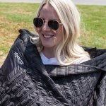 Kijaro Insulated Multi-Use Polyester Sport Blanket and Poncho, Vick Black, Size 86" L x 55" W, Adult