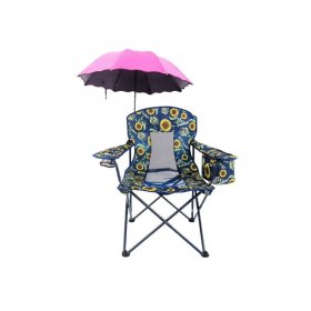 Ozark Trail Oversized Mesh Folding Cooler Chair Sunflower
