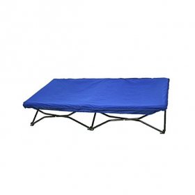 Regalo My Cot? Portable Toddler Bed, Royal Blue, Fitted Blue Sheet, Toddler Bed