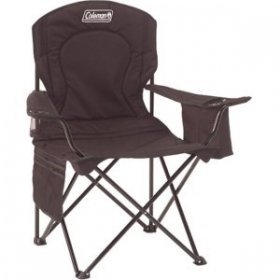 Coleman? Adult Camping Chair with Built-In 4-Can Cooler, Black