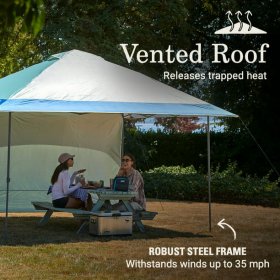 Coleman OASIS 13 x 13 Canopy Tent with Side Wall, Moss