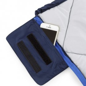 Ozark Trail XL Deluxe 40-Degree Warm Weather Rectangular Adult Sleeping Bag, Navy Blue, 80"x36", extra long