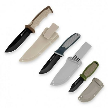 Ozark Trail Fixed Blade Knife Hunting Set, 3 Pieces