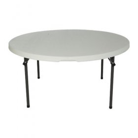 Lifetime 60'' Round Folding Table in White, 280301