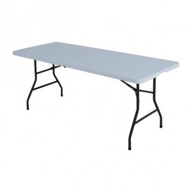 Peakform 6-Foot Centerfold Table, Gray
