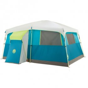 Coleman? 8-Person Tenaya Lake? Fast Pitch? Cabin Camping Tent with Closet, Light Blue