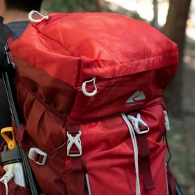 Ozark Trail 47 L Hydration Compatible, Hiking, Camping, Travel Backpack, Red, Unisex