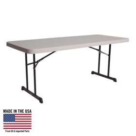Lifetime Folding Table, Professional - 6 FT, Putty, 80126