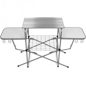 Camco Deluxe Folding Grill Table, Great for Picnics, Tailgating, Camping, RVing and Backyards; Quick Set-up and Folds Down to Only 6 Inches Tall for.., By Visit the Camco Store