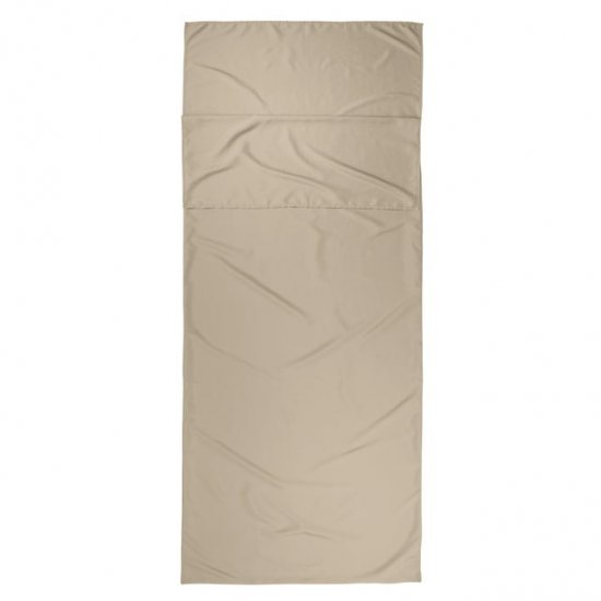 Ozark Trail Breathable Polyester Camping Sleeping Bag Liner Sheet, Adult/ Young Adult - Beige (size 78\" L x 33.5\" W)