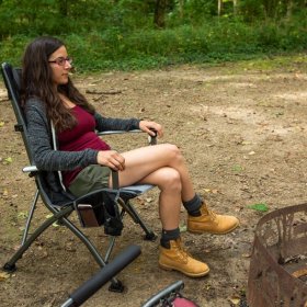Ozark Trail High Back Camping Chair, Black