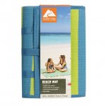 Ozark Trail Lightweight Turquoise/Green Beach Mat with Carry Straps, 70"x70"