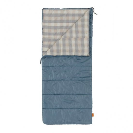 Ozark Trail 50F Flannel Lined Rectangle Adult Sleeping Bag - Blue (75\" x 33\")