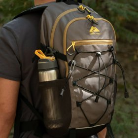 Ozark Trail 17 L Camping, Hiking, Mountaineering, Technical Backpack, Gray, Unisex