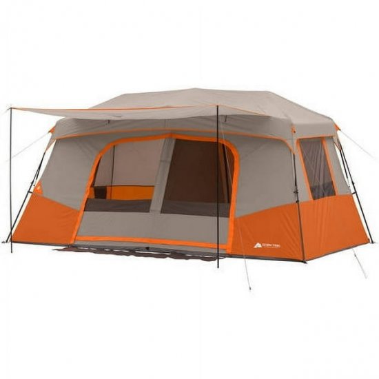 Ozark Trail 14\' x 14\' 11-Person Instant Cabin Tent with Private Room, 38.37 lbs