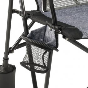 Kijaro Rok-it Folding Adult Rocking Chair, Hallett Peak Gray