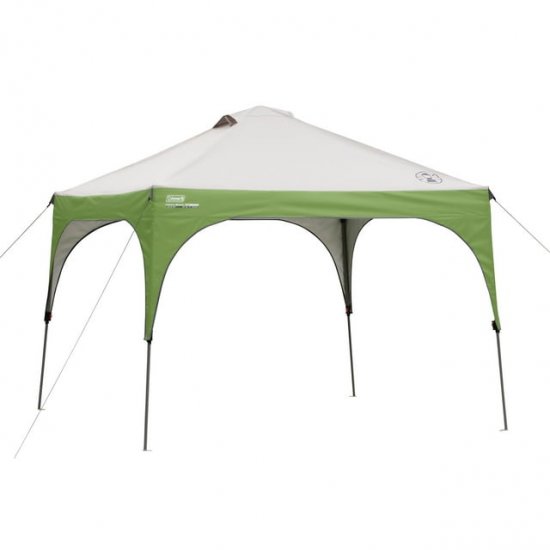 Coleman 10\' x 10\' Outdoor Canopy Sun Shelter Tent with Instant Setup, Green