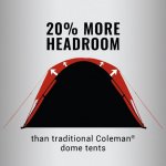Coleman 4-Person Skydome Camping Tent, Evergreen