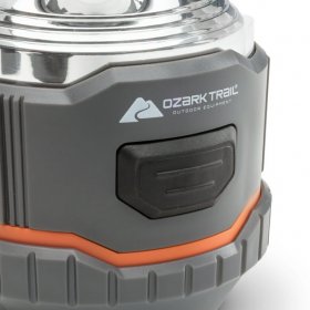 Ozark Trail 200 Lumen LED Battery Powered Lantern, 4 AA Batteries, IPX4 Weather & Drop Resistant