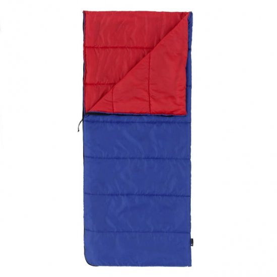 Ozark Trail Youth warm weather rectangle sleeping bag - Blue & Red (youth size 64\" x 28\")